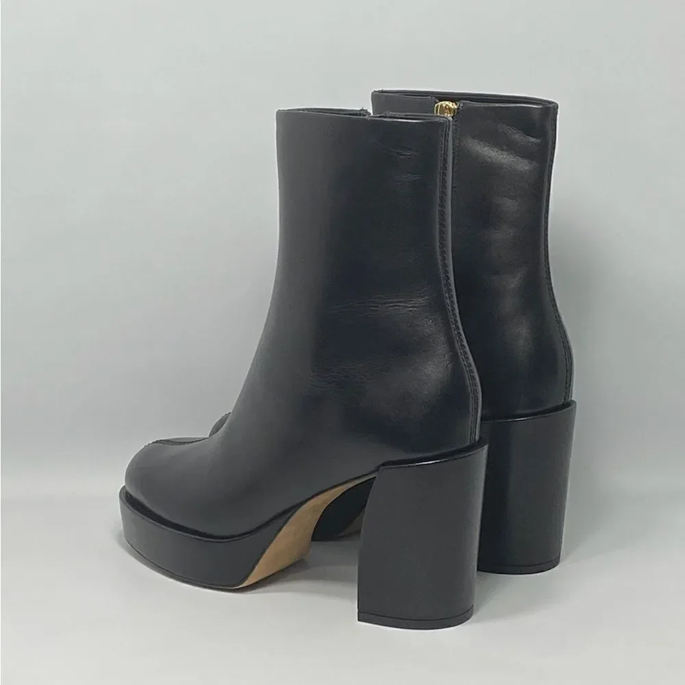 3.1 Phillip Lim Naomi Leather Platform Boots size 37.5